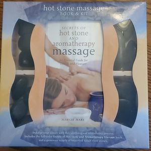 Hot stone massage book & kit